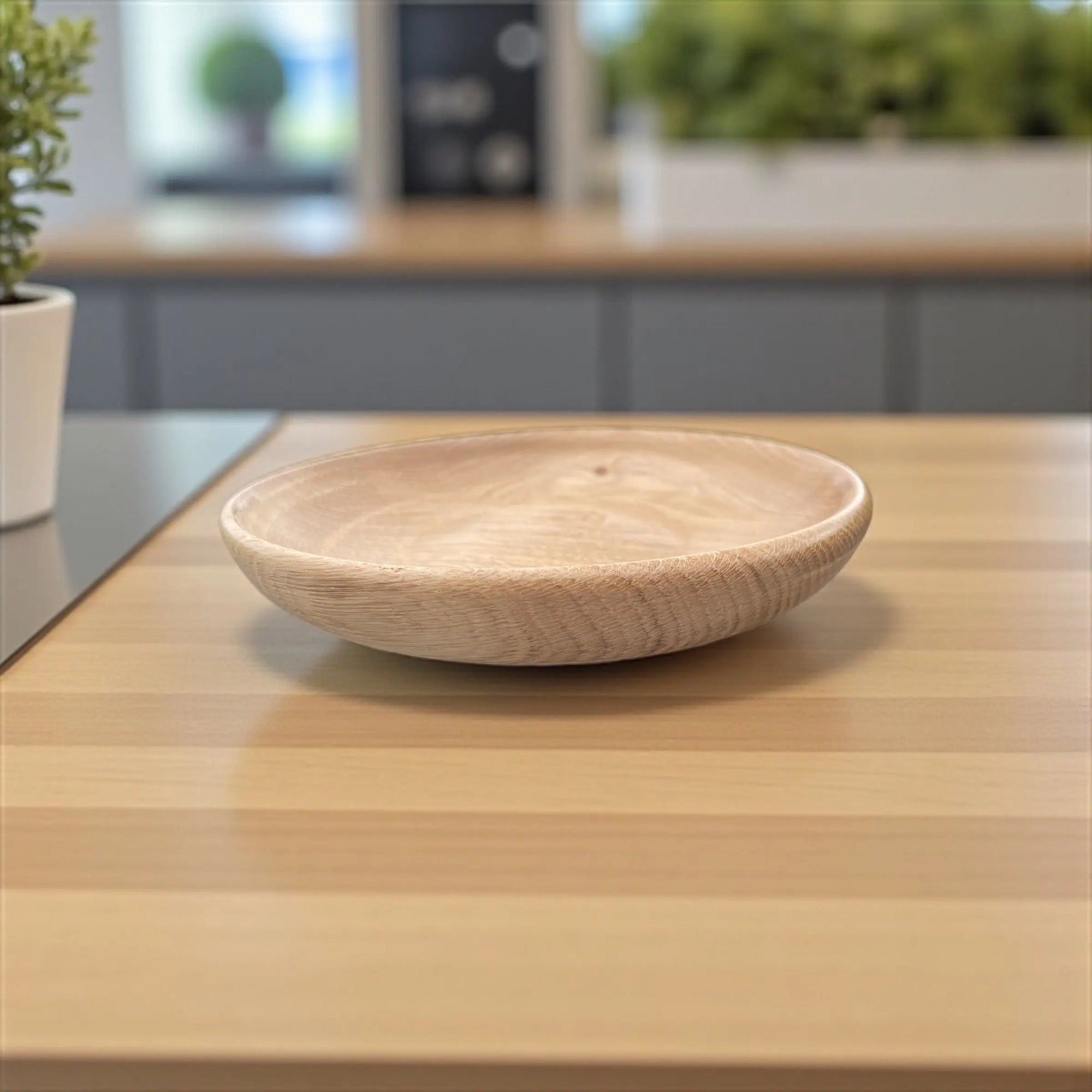 Hånddreid trefat – Ø 21 cm Epoxy-Crafts