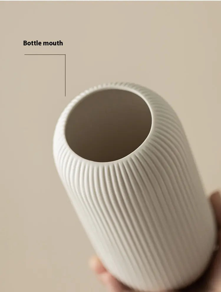 Ceramic vase, Vertical Pattern High-grade Appearance Dropshipman