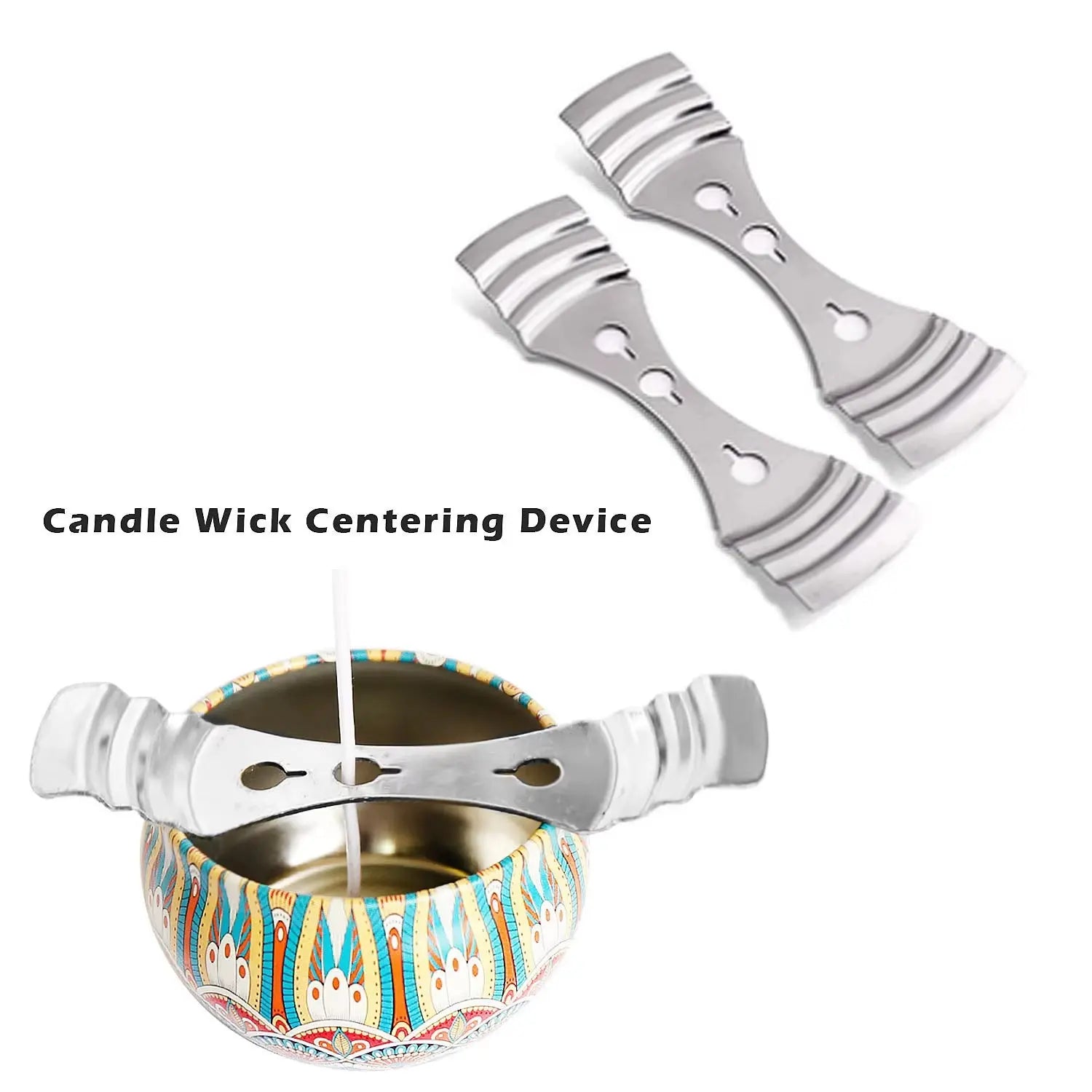 1 Set Candle Making Kit Pouring Pot Wicks Sticker DIY Candle Fixator Craft Tools DIY Handmade Candle Set with Cotton Core Holder