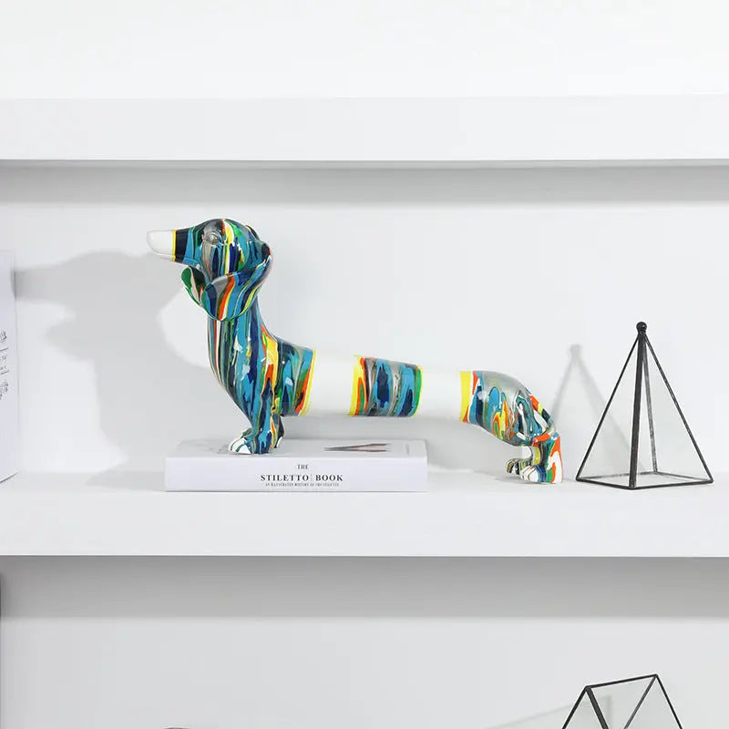 Sjarmerende Resin Dachshund-hjemmedekor – Den perfekte touch av leken sjarm Dropshipman