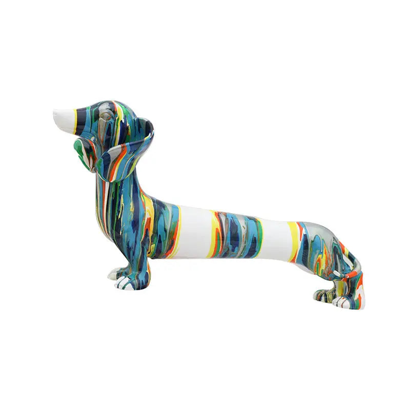 Sjarmerende Resin Dachshund-hjemmedekor – Den perfekte touch av leken sjarm Dropshipman