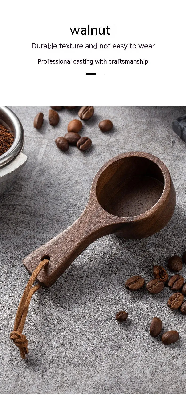 Kaffetilbehør, Forbedre kaffeopplevelsen din med våre kaffeskjeer i svart valnøttre! Dropshipman