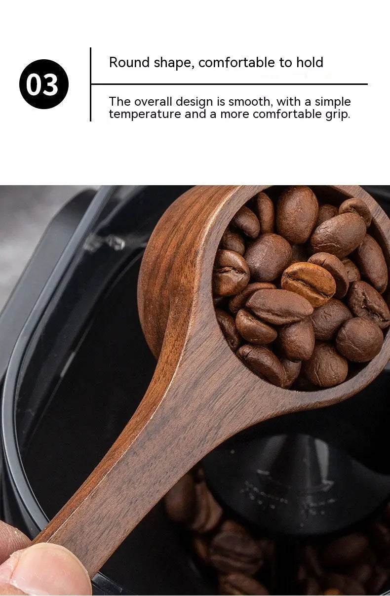 Kaffetilbehør, Forbedre kaffeopplevelsen din med våre kaffeskjeer i svart valnøttre! Dropshipman