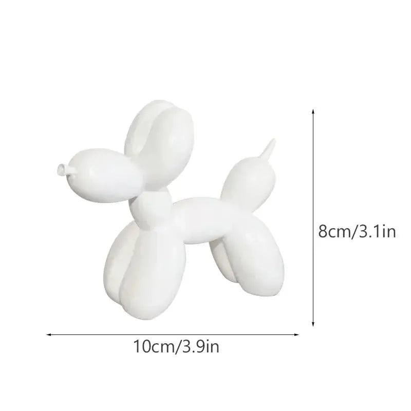 Nordic Balloon Dog Figurines for Interior Resin Doggy Home Entrance Living Room Desktop Decoration Accessories Gifts