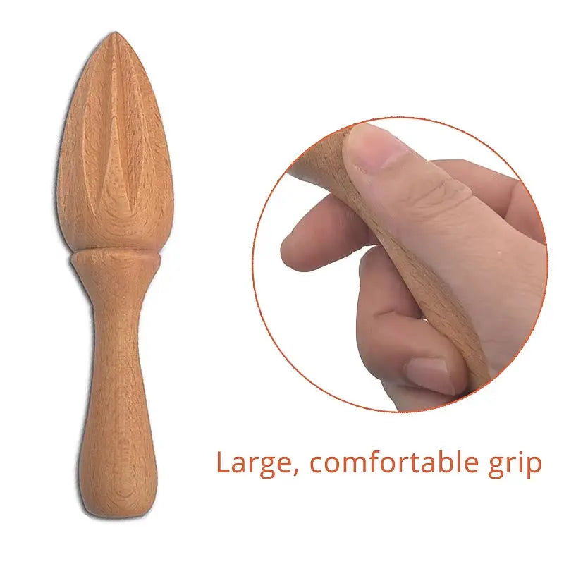 Wood Citrus Reamer, Handmade Lemon Juicer Made of European Hardwood, 6.1-Inches