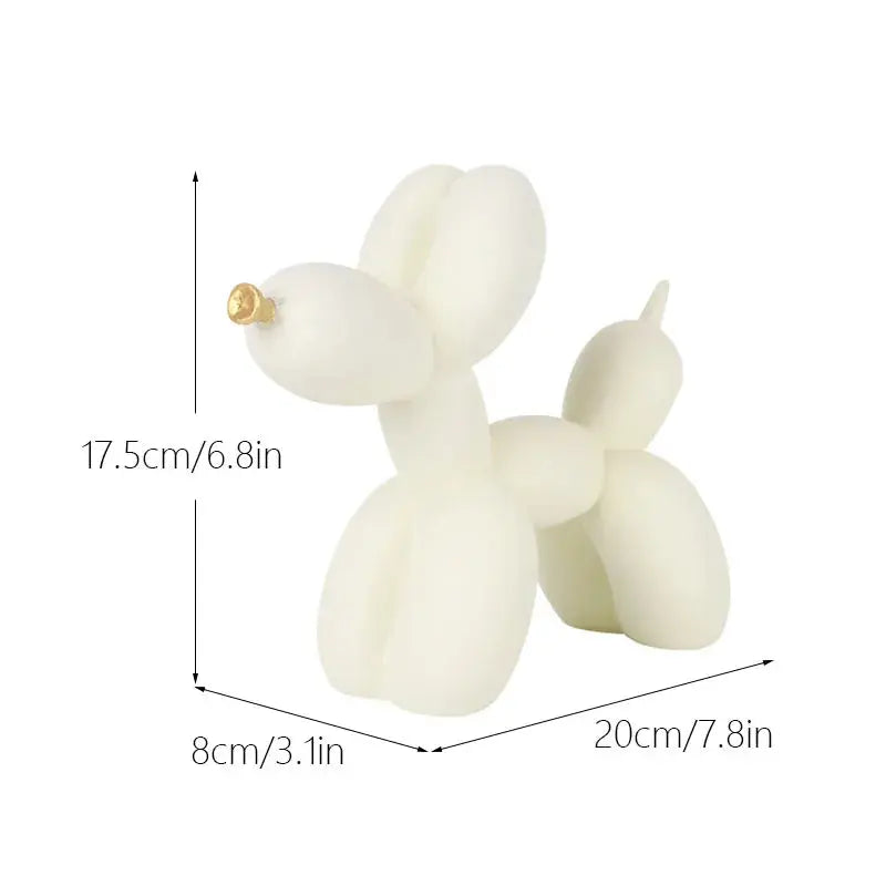 Nordic Balloon Dog Figurines for Interior Resin Doggy Home Entrance Living Room Desktop Decoration Accessories Gifts