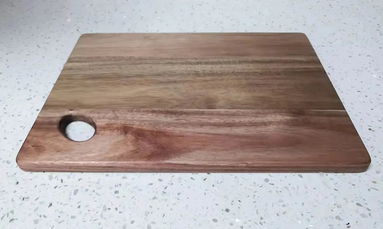 High Quality Acacia Wood Cutting Board ,Practical Double-Sided Wooden Cutting Board, Regular Bread Board with Oval Handle