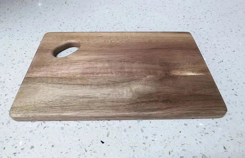 High Quality Acacia Wood Cutting Board ,Practical Double-Sided Wooden Cutting Board, Regular Bread Board with Oval Handle