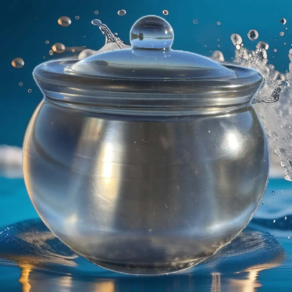 Utsøkt håndlaget dekorativ epoxy krukke med lokk (Kopi) Epoxy-Crafts