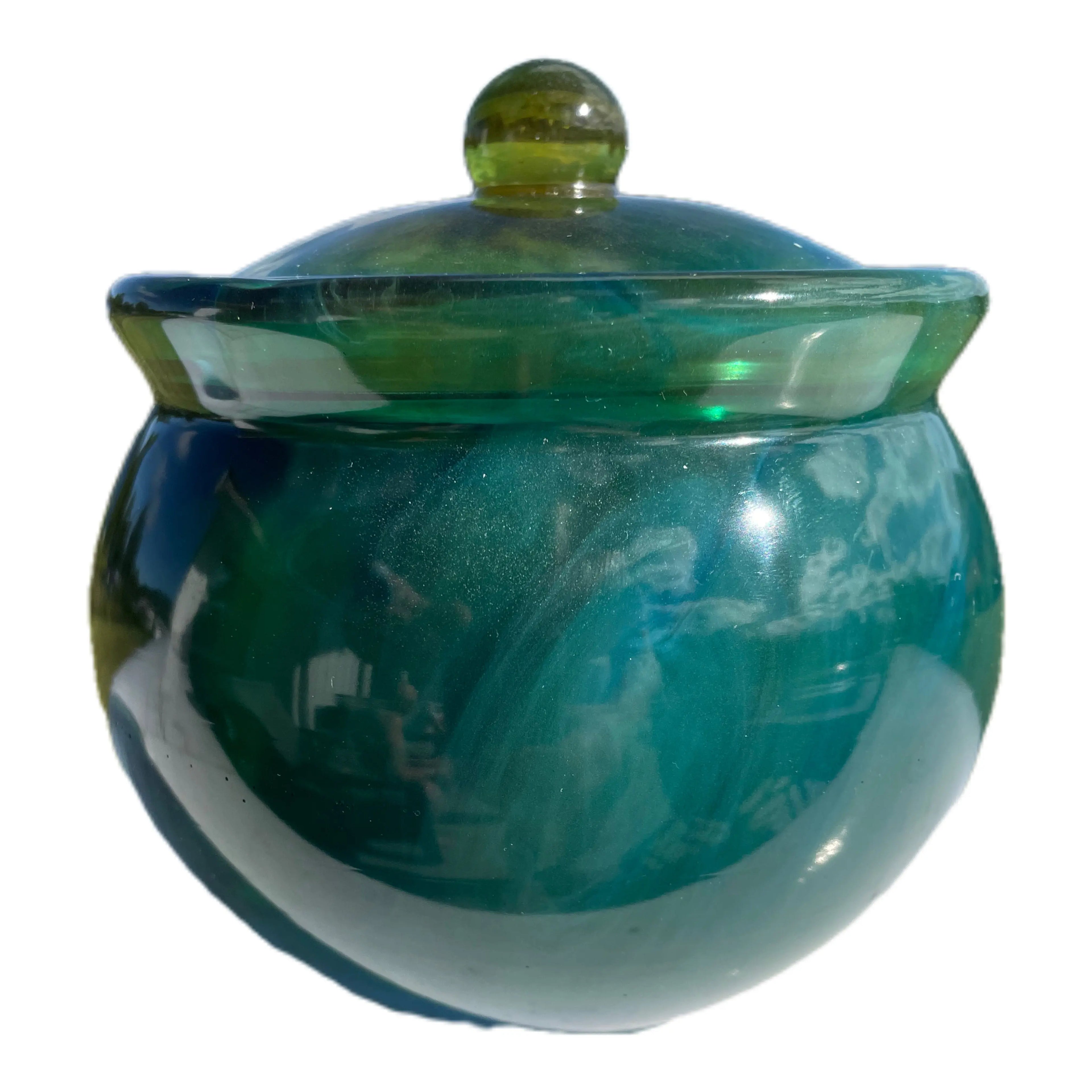 Elegant Handmade Epoxy Jar with Lid Epoxy-Crafts