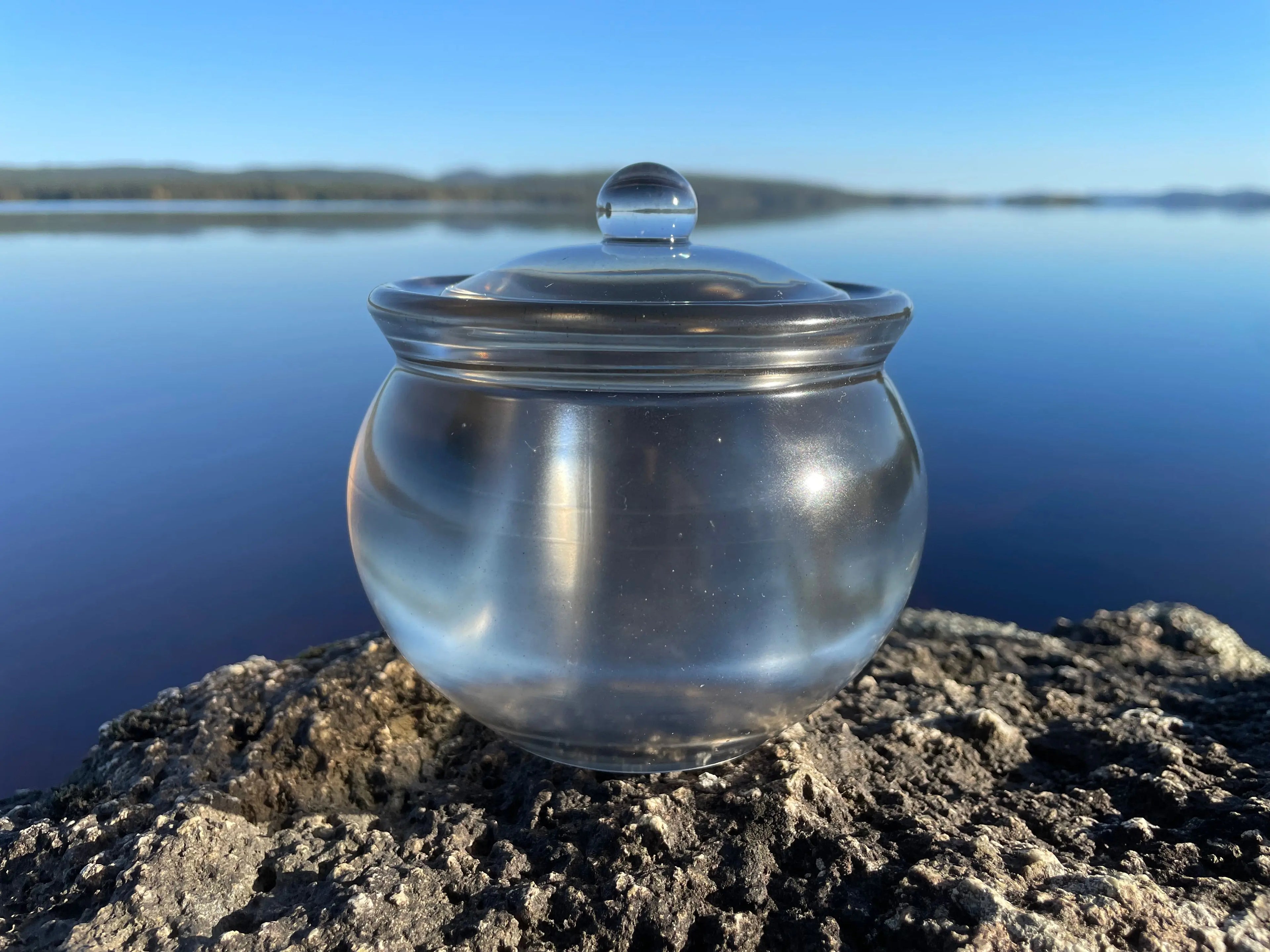 Utsøkt håndlaget dekorativ epoxy krukke med lokk (Kopi) Epoxy-Crafts