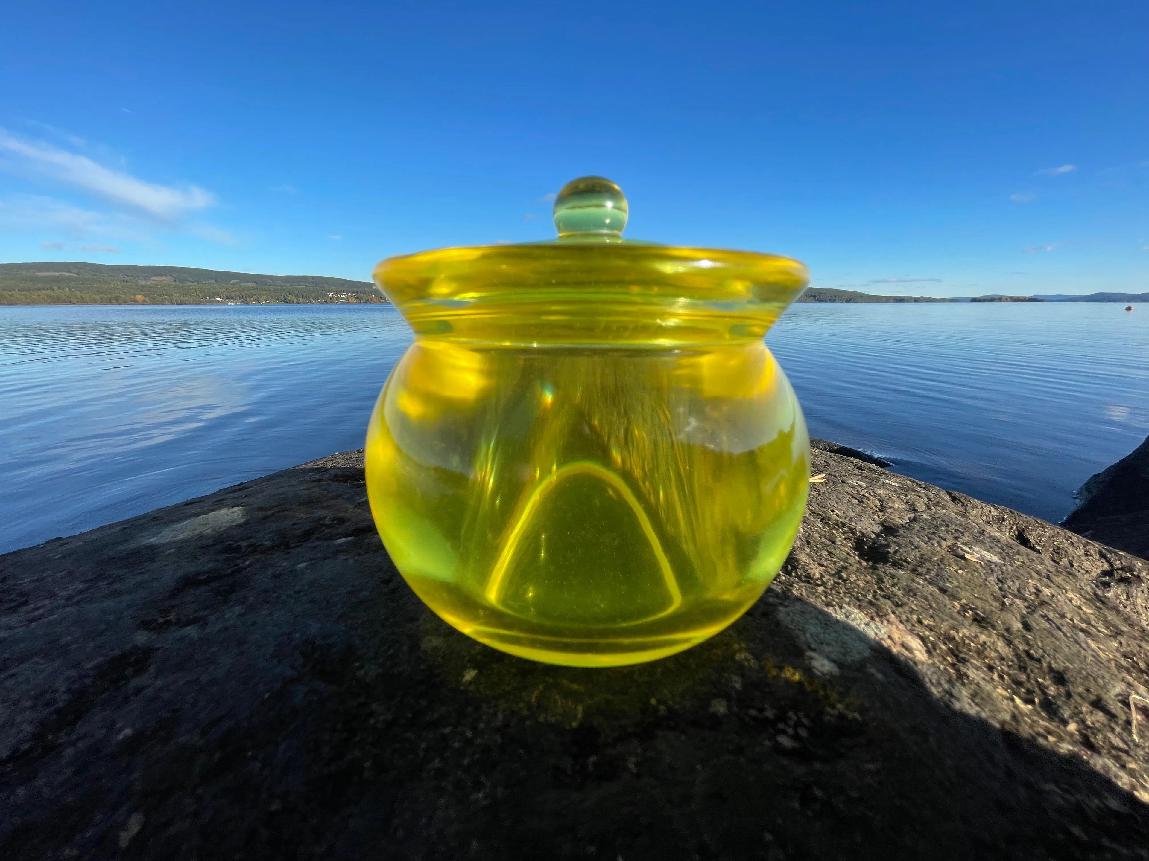 Elegant oppbevaring | Utsøkt håndlaget Epoxy Krukke med lokk Epoxy-Crafts