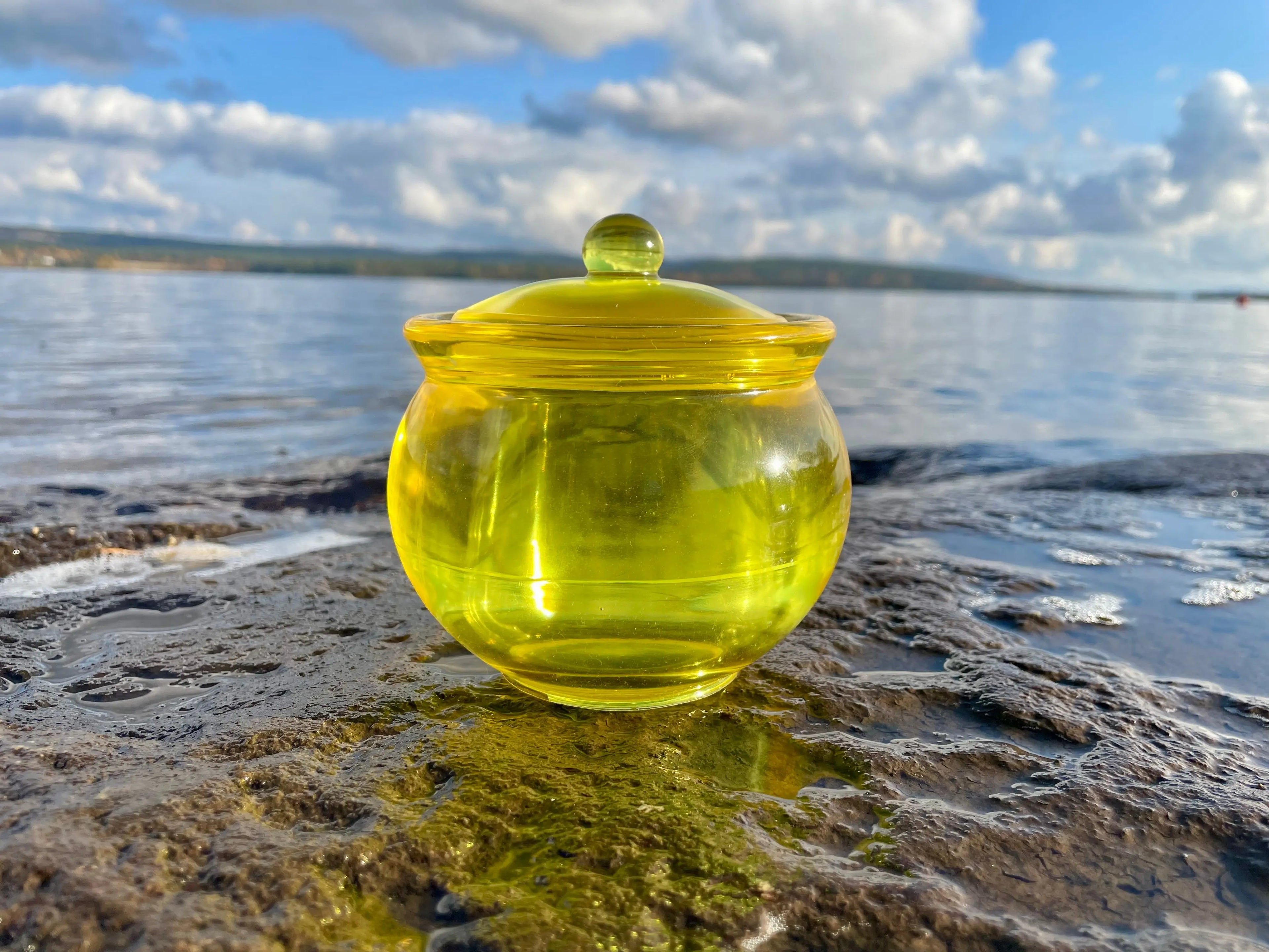 Elegant oppbevaring | Utsøkt håndlaget Epoxy Krukke med lokk (Kopi) Epoxy-Crafts