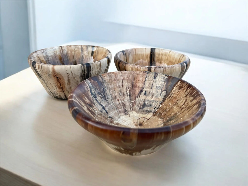 Hånddreid bjørkeskål med sort epoxy Epoxy-Crafts