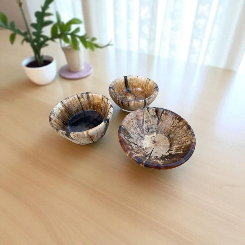 Hånddreid bjørkeskål med sort epoxy Epoxy-Crafts