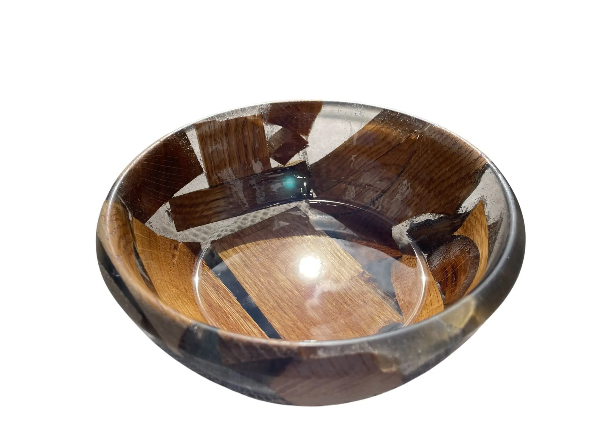 Håndlaget bolle i eik og epoxy – Naturlig eleganse med moderne dybde Epoxy-Crafts