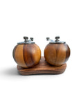 Rund pepperkvern i tre – Elegant krydderkvern med naturlig finish Epoxy-Crafts