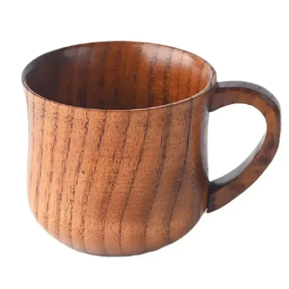 130Ml Wooden Cup Solid Wood Cup with Handle Sour Jujube Solid Wood Water Tea Cup Trumpet Cup for Kitchen Living Room