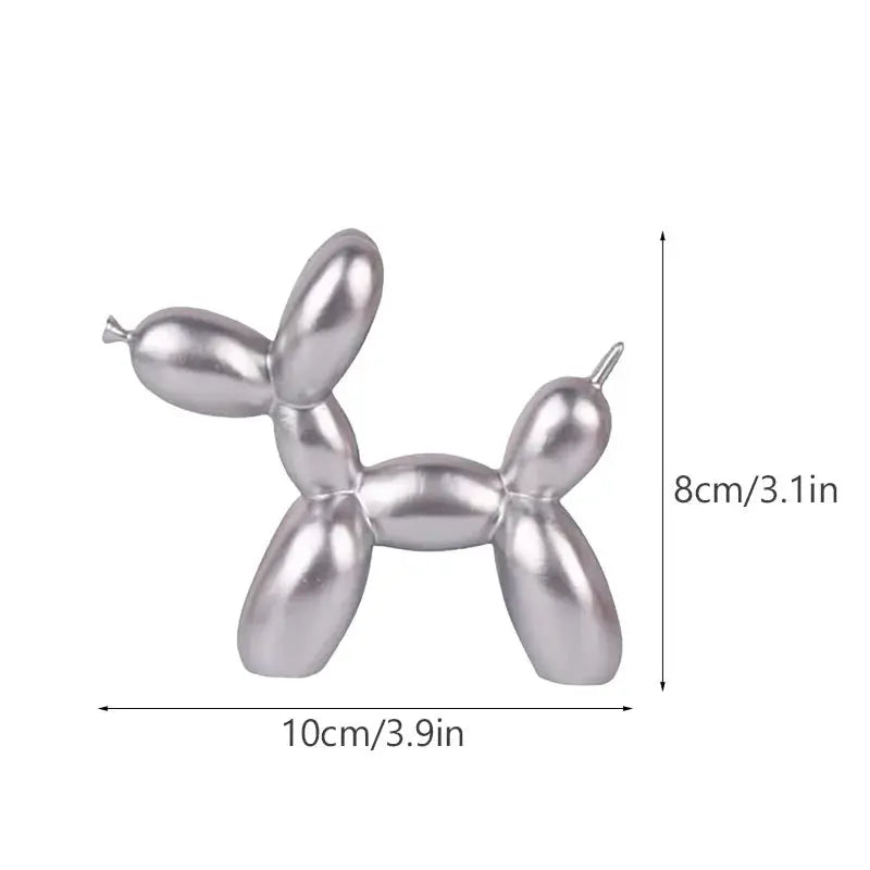 Nordic Balloon Dog Figurines for Interior Resin Doggy Home Entrance Living Room Desktop Decoration Accessories Gifts