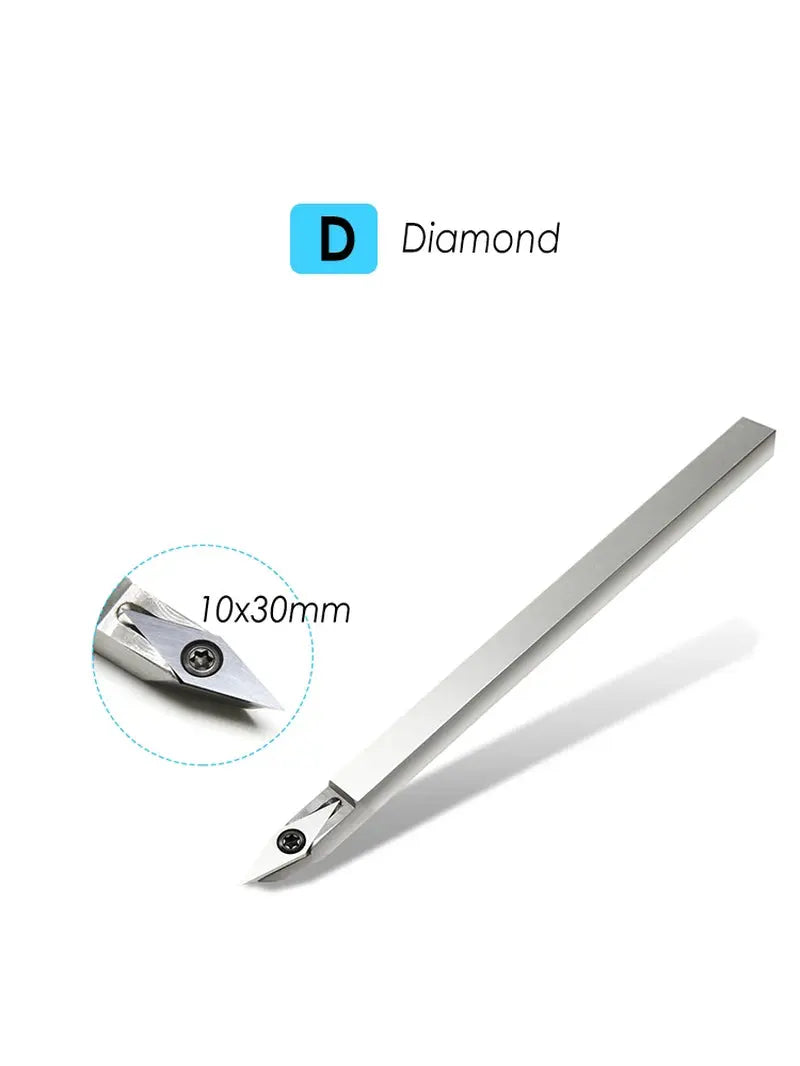 Carbide Insert Cutter Woodturning Tool Swan Neck Wood Turning Chisel Blade & Aluminum Handle for Woodworking Lathe Machine